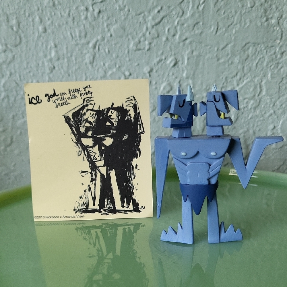 Kidrobot Tic Toc Apocalypse Ice God Vinyl Toy Collectible Amanda Visell